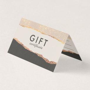 Rose Parties scintillant or et certificat cadeau m