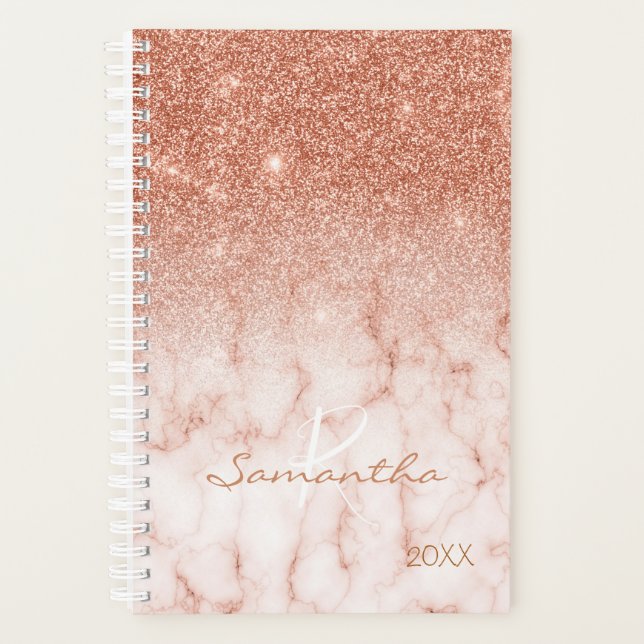 Rose Parties scintillant or Marbre Ombre Monogramm (Devant)