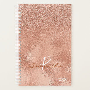 Rose Parties scintillant Or Ombre Foil Monogramme 