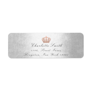 Rose Parties scintillant rose RSVP Couronne prince