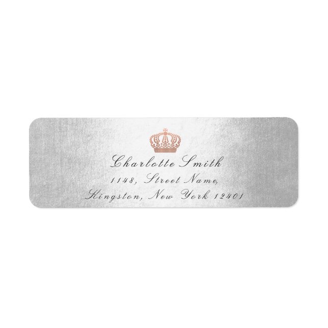 Rose Parties scintillant rose RSVP Couronne prince (Devant)