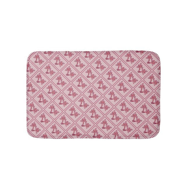 Rose Pattern Bath Mat (Front)