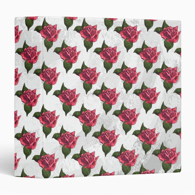 Rose Pattern Binder (Front/Spine)
