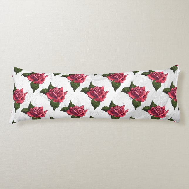 Rose Pattern Body Pillow (Front)