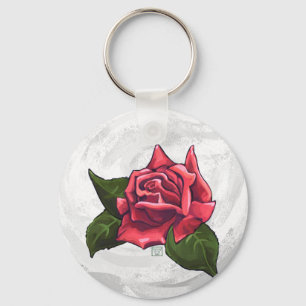 Rose Pattern Keychain