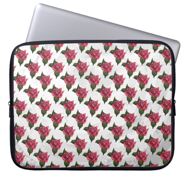 Rose Pattern Laptop Sleeve (Front)