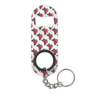 Rose Pattern Mini Bottle Opener