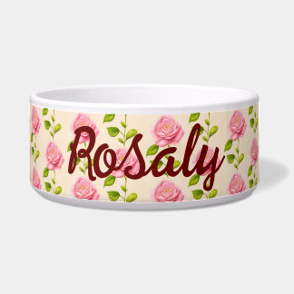 Rose pattern pink