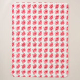 Rose Pattern Sherpa Blanket