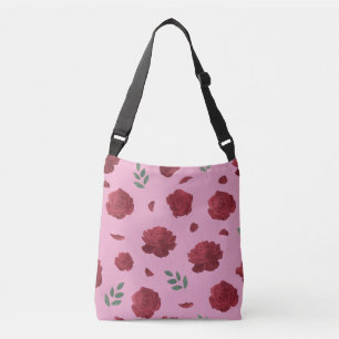 Rose Pattern Shoulder Bag   Tote Bag