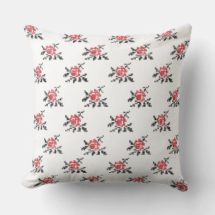 ROSE pattern Throw Pillow
