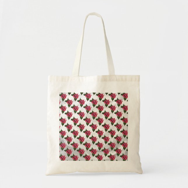 Rose Pattern Tote Bag (Front)