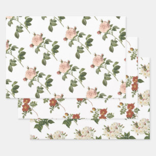 Rose Pattern Wrapping Paper Sheet