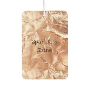 Rose Peach Gold Glam Air Freshener