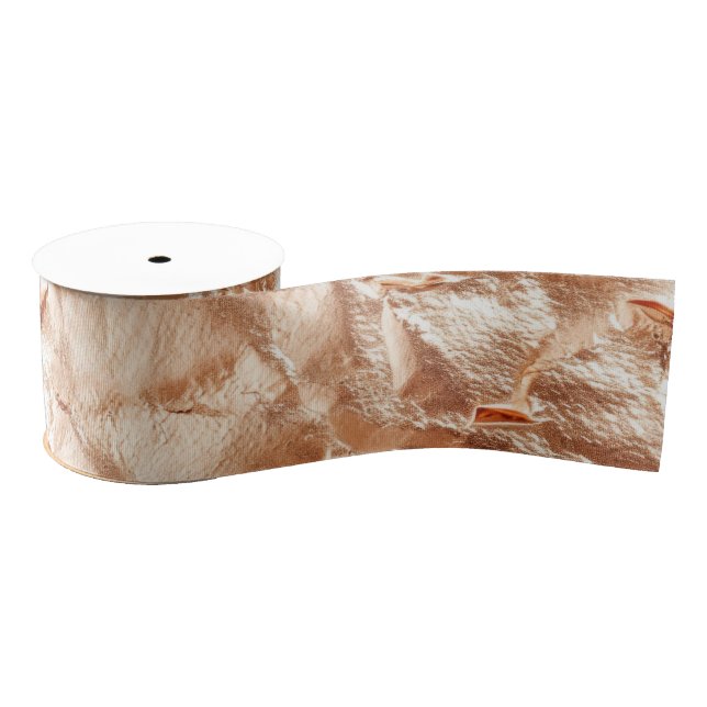 Rose Peach Gold Glam Grosgrain Ribbon (Spool)