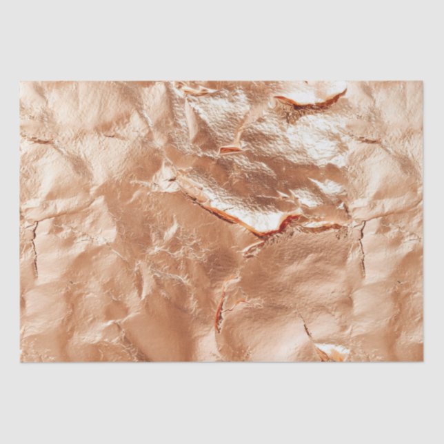 Rose Peach Gold Glam Tissue Paper (Front)