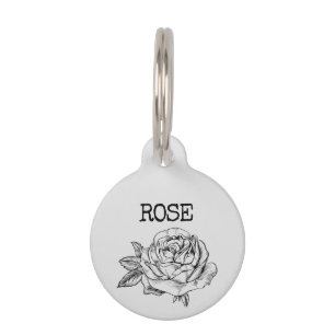 Rose Pet Tag