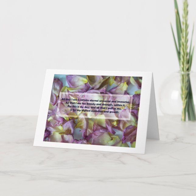 Rose Petal inspiration Card (Front)