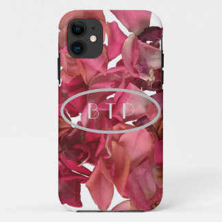 Rose Petal Pink Romantic Personalized iPhone 11 Case
