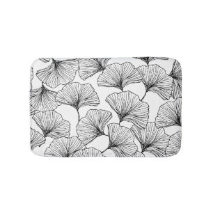 Rose petals bath mat