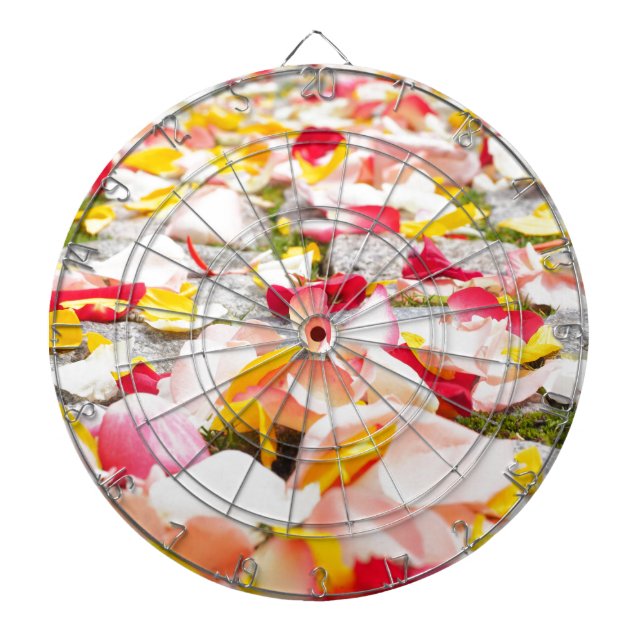 Rose Petals on Floor design Dartboard (Front)