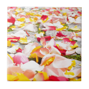 Rose Petals on Floor design Tile