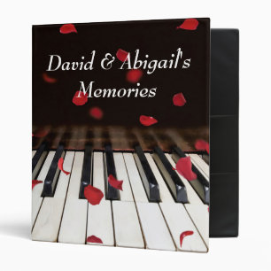 Rose Petals on Piano Binder