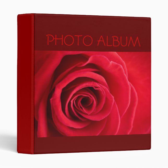 Rose Photo Album Binder (Front/Spine)