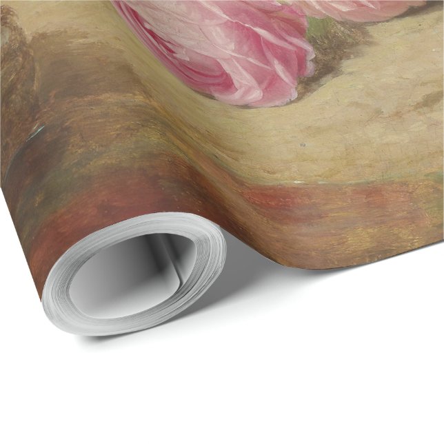 Rose Piece at the Forest Floor with Butterflies Wrapping Paper (Roll Corner)