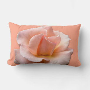 Rose Pillow Personalized Peach Wild Rose Pillow