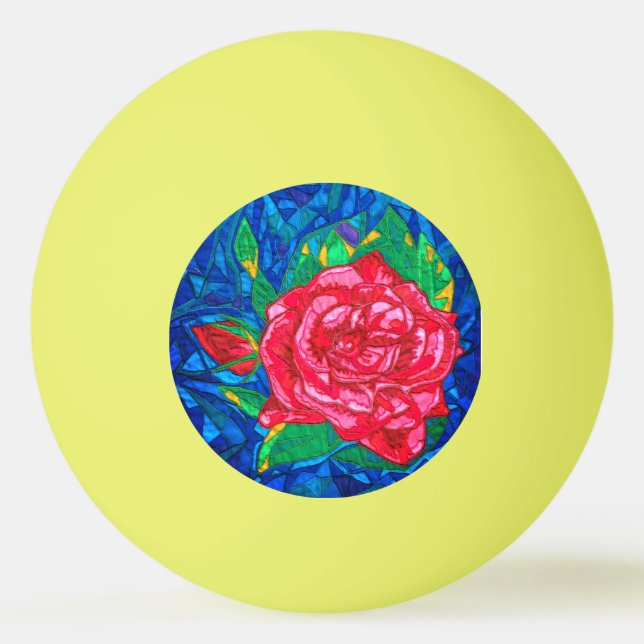 Rose  ping pong ball (Front)
