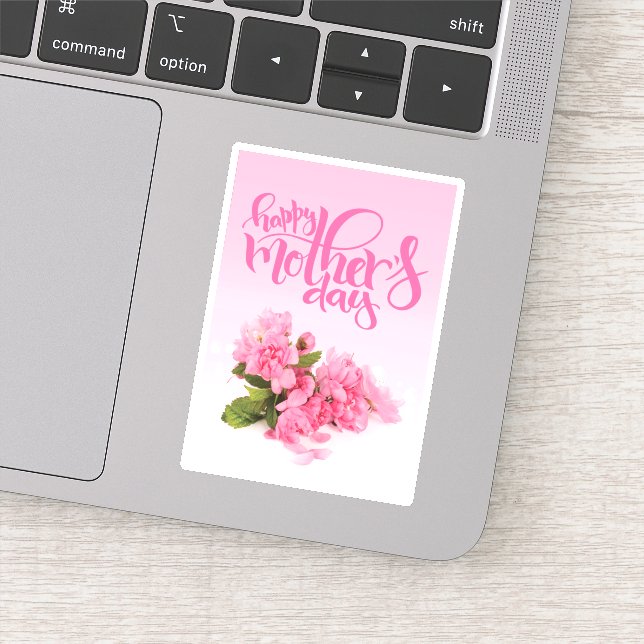 Rose Pink Carnation | HAPPY MOTHER'S DAY Sticker (Detail)