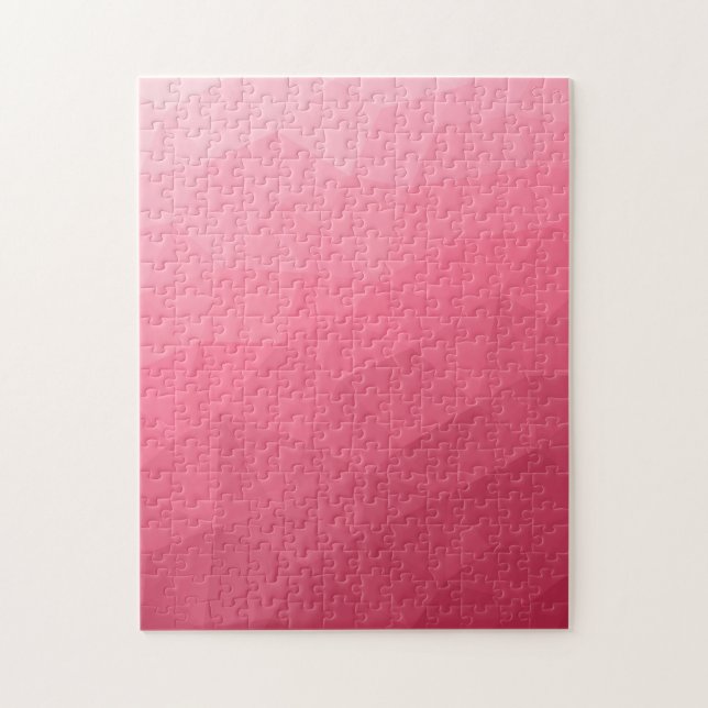 Rose pink gradient geometric mesh pattern jigsaw puzzle (Vertical)
