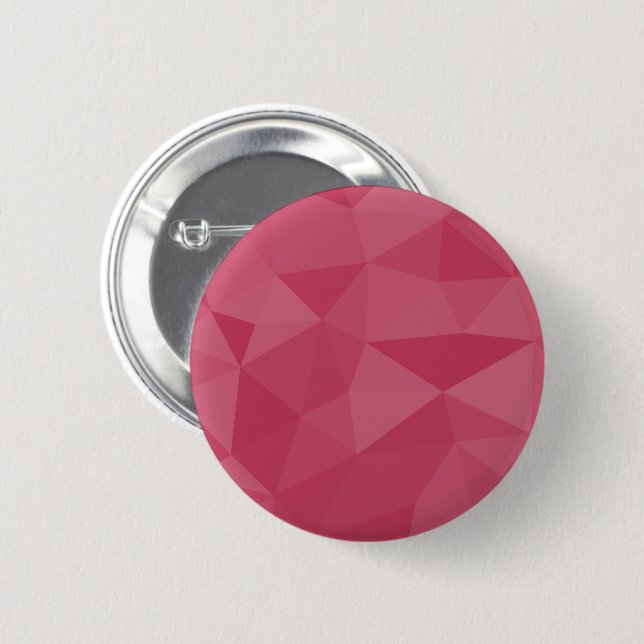 Rose pink light geometric mesh pattern 2 inch round button (Front & Back)