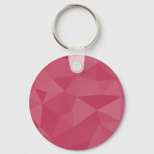 Rose pink light geometric mesh pattern keychain