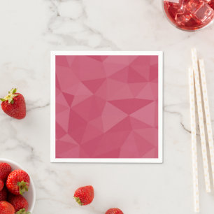 Rose pink light geometric mesh pattern napkin