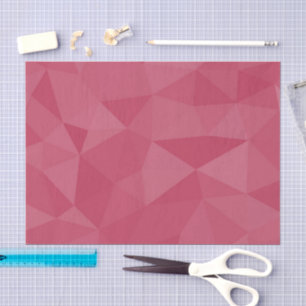 Rose pink light geometric mesh pattern tissue paper