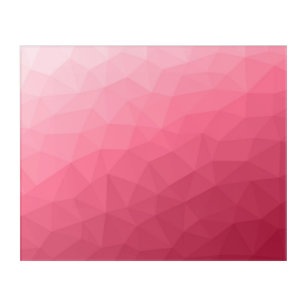 Rose pink light Gradient Geometric Mesh Pattern Acrylic Print