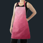 Rose pink light Gradient Geometric Mesh Pattern Apron<br><div class="desc">Colour of the year. Magenta pink ombre gradient geometric mesh pattern. 
Triangle geometric mesh with light dark pinkish red ombre gradient.</div>