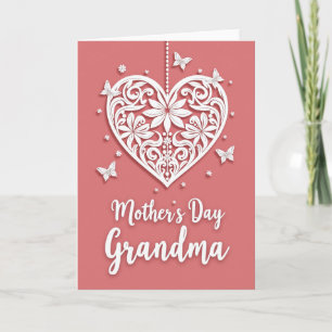 Rose Pink Mothers Day Tribute Card