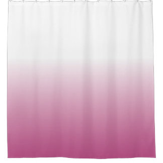 ROSE PINK OMBRE SHOWER CURTAIN