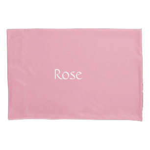 Rose Pink Personalized Pillowcase