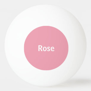 Rose Pink Personalized Ping Pong Paddle Ping Pong Ball
