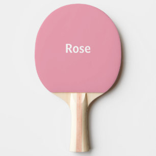 Rose Pink Personalized Polka Dot Ping Pong Paddle