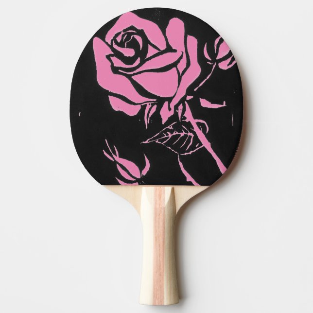 "Rose Pink" Ping Pong Paddle (Front)