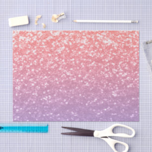 Rose pink purple lavender faux sparkles glitters tissue paper