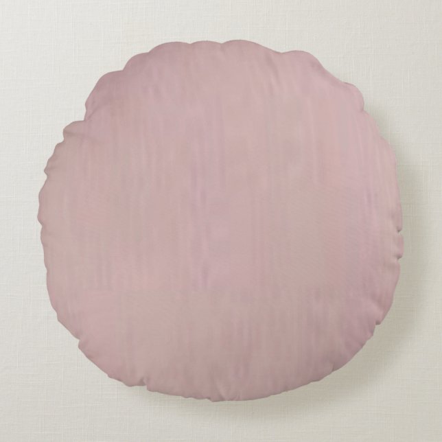 Rose Pink Round Pillow (Front)