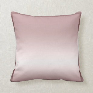 Rose Pink Sateen Satin Shine Modern Glamour Glam Throw Pillow