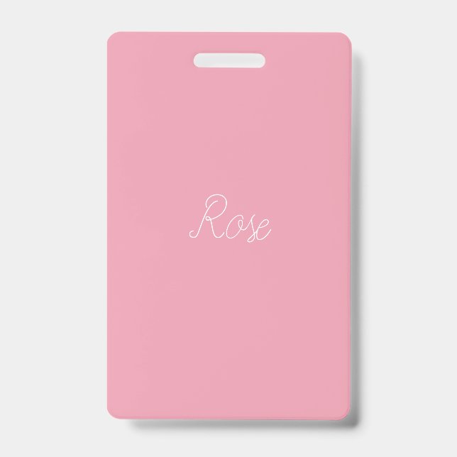 Rose Pink Template Badge (Front)