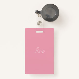 Rose Pink Template Badge